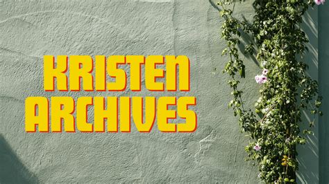 Someone saved a copy of the Kristen’s Archives!.